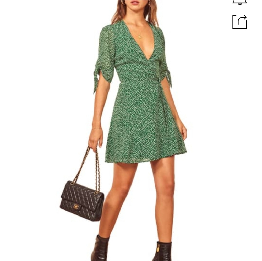 NEW Reformation Sammy Wrap dress in wyoming